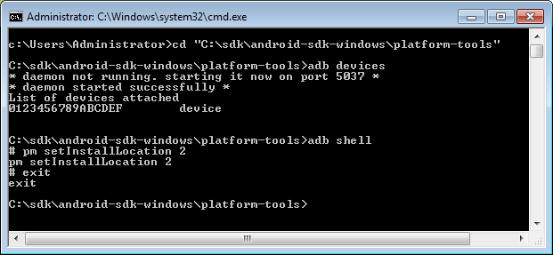 Command prompt commands on Windows